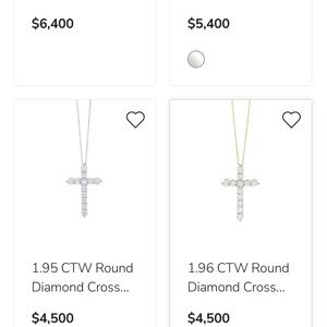 Natural diamond 2 carat Diamond necklace